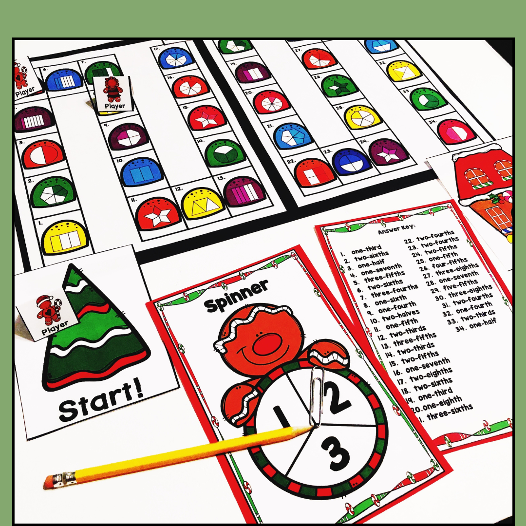 Gingerbread-Themed Fraction Activities